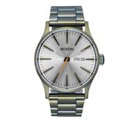 Nixon Herren Armbanduhr Sentry Stainless Steal in der Farbe Silber mit Edelstahlarmband, Gehäusedurchmesser: 42 mm, A356-5093-00