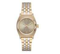 Nixon Herren Armbanduhr Small Time Teller in der Farbe Gold mit Edelstahlarmband, Gehäusedurchmesser: 26 mm, A399-5104-00