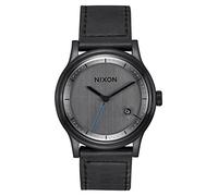 Nixon Herren-Armbanduhr Station Leather Analog Quarz Leder A1161-001-00