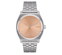 Nixon Herren Armbanduhr TIME Teller mit silberfarbigem Edelstahlarmband, 10 Bar, Gehäusedurchmesser: 37 mm, A045-5339-00