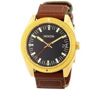 Nixon Herren-Armbanduhr XL Rover Surplus/Gold Analog Quarz Verschiedene Materialien A3551432-00