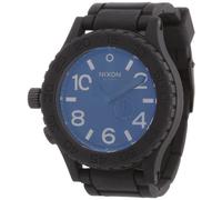 Nixon Herren-Armbanduhr XL The Rubber 51-30 Black Analog Quarz Verschiedene Materialien A236000-00