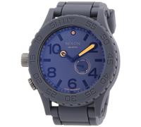 Nixon Herren-Armbanduhr XL The Rubber 51-30 Steel Gray Analog Quarz Verschiedene Materialien A2361235-00