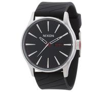 Nixon Herren-Armbanduhr XL The Sentry Black Analog Quarz Plastik A027000-00
