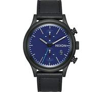 Nixon Herren Chronograph Quarz Uhr mit Leder Armband A1163-602-00
