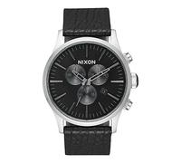 Nixon Herren Chronograph Quarz Uhr mit Leder Armband A405-2788-00