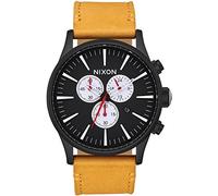 Nixon Herren Chronograph Quarz Uhr mit Leder Armband A4052448-00