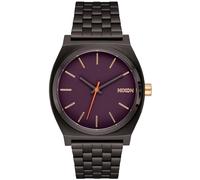 Nixon Herrenuhr Analog Quarz mit Edelstahlarmband 258353, Plomizo/Violett/Gold, One Size, Time Teller