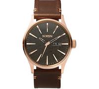 Nixon Herrenuhr Analog Quarz mit Lederarmband - A1052001-00