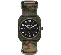 Nixon Scout Armbanduhr für Herren in der Farbe Grün mit Armband aus Nylon, Wasserdichtigkeit: 10 bar, Gehäusedurchmesser: 42 mm, A1409-5118-00
