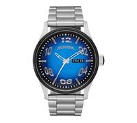NIXON SENTRY STAINLESS STEEL Watch fisheye/silver/polar blue