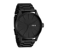 Nixon Sentry SS Herren-Armbanduhr A356, Edelstahl, Tag/Datum, 42 mm, 100 m, Komplett schwarz-schwarz, One Size, Benutzerdefiniert