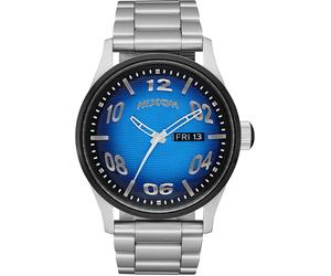 NIXON SENTRY STAINLESS STEEL Watch fisheye/silver/polar blue