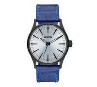 Nixon The Sentry 38 Leather Black / Blue / Gator (A3772131)