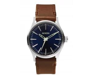 Nixon The Sentry 38 Leather Blue / Brown (A3771524)