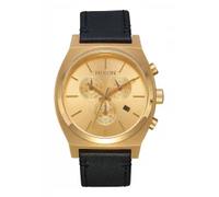 Nixon The Time Teller Chrono Leather All Gold / Black (A1164-510)