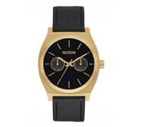 Nixon The Time Teller Deluxe Leather Gold / Black Sunray (A9271604)