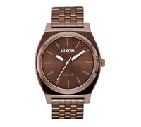 Nixon Time Teller Armbanduhr für Herren in der Farbe Braun mit Armband aus Edelstahl Wasserdichtigkeit: 10 bar Gehäusedurchmesser: 50 mm A1369-5243-00