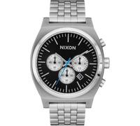 nixon time teller chrono uhr chrome black chrome sunray