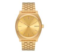 Nixon Time Teller Herrenuhr Analog Quarz mit Edelstahl Armband All Gold / Gold