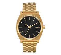 Nixon Time Teller Herrenuhr Analog Quarz mit Edelstahl Armband All Gold / Schwarz Sunray