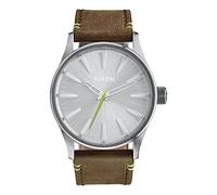 Nixon Unisex Analog Quarz Uhr mit Leder Armband A3772290