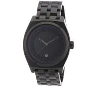Nixon Unisex-Armbanduhr The Monopoly All Black Crystal Analog Quarz Edelstahl beschichtet A3251150-00