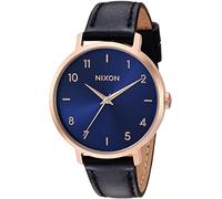 Nixon Unisex Erwachsene Analog Quarz Uhr mit Leder Armband A1091-2763-00