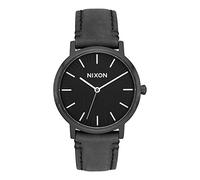 Nixon Unisex Erwachsene Analog Quarz Uhr mit Leder Armband A1199-2345-00