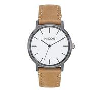 Nixon Unisex Erwachsene Analog Quarz Uhr mit Leder Armband A1199-2799-00