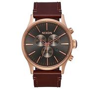 Nixon Unisex Erwachsene Armbanduhr Chronograph Quarz Leder A405-2001-00