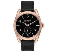 Nixon Unisex Erwachsene Digital Quarz Uhr mit Leder Armband A459-1098-00