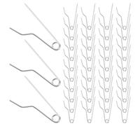 NIYANGLE 100 Stück Teiliges Broschennadeln aus Metall mit Gebogenem Haken Sichere Anstecknadeln für Abzeichen Vielseitig Kompatibel für DIY Schmuck Uniformen Medaillen und Bastelprojekte