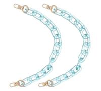 NIYANGLE 2 Stück Leichte Acryl und Metall Dekorative Taschenketten mit Verstellbarem Schultergurt für Crossbody und Tote Taschen für Anlässe Modischer Designer Look
