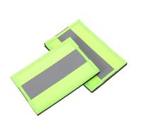 NIYANGLE 4 Stück Reflektierende Aufnäher aus Reißfestem Nylon für Rucksäcke und Hüte Vielseitig Einsetzbar im Outdoor Bereich Beim Radfahren und Wandern