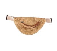 NIYANGLE Brusttasche Damen Aus Langlebigem Material Kleiner Hüfttasche Aus Strohimitat Mit Stauraum Für Wichtige Dinge Geeignet Für Outdoor Und Shopping