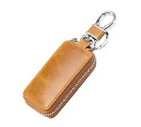 NIYANGLE Elegantes Autoschlüsseletui aus Rindsleder mit Komfortablem Griff und Robustem Haken für Herren Stilvolle und Sichere Schlüsselaufbewahrung im Alltag