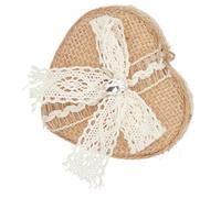 NIYANGLE Herzform Schmuckorganizer aus Kunststoff mit Spiegel Schmuckbox für Ringe Ohrringe Armbänder Kleine Schmuckschatulle mit Deckel für Alltag und Hochzeit