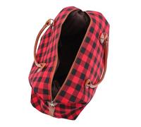 NIYANGLE Leinwand Reisetasche Mittelgroß Kariert 22 Zoll Canvas Aufbewahrungstasche Handtasche Gepäckbeutel Outdoor Reise Sport