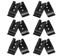 NIYANGLE Metallclip 12 Stück mit Federhaken und Doppelbefestigung 57 X 26mm für Schlüsselhalter Taschengürtel und Selbstgemacht Passend für Outdoor und Büro Lackiert