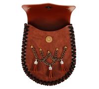 NIYANGLE Mittelalterliche Gürteltasche aus Pu Leder mit Glatter Oberfläche Tragbare Renaissance Bauchtasche für Musicals und Shopping im Retro Stil