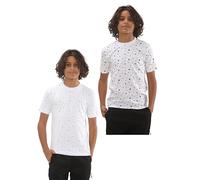 NIYS Einfarbige T-Shirts für Kinder und Erwachsene, 100 % Baumwolle, 200 g/m², Unisex, kurzärmelig, Rundhalsausschnitt, Sport-Tops, mehrere Farben und Größen, Sky Star + Navy Star, 13-14 Years