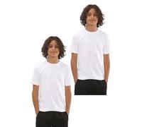 NIYS Einfarbige T-Shirts für Kinder und Erwachsene, 100 % Baumwolle, 200 g/m², Unisex, kurzärmelig, Rundhalsausschnitt, Sport-Tops, mehrere Farben und Größen