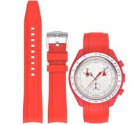 Niziruoup Silikon Armband für Omega x Swatch MoonSwatch/Rolex Uhr,Gebogenes Weiches Silikon Gummi Armband Omega x Swatch MoonSwatch Speedmaster Ersatzband Uhrenarmbänder Kautschuk 20mm