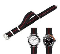 Niziruoup Uhrenarmbänder Elastisches Nylon Französischer Fallschirm NATO Nylon Einteiliges Militärersatzband für Männer Frauen Gebürsteter Edelstahl Schnalle Uhrenarmband 18mm 20mm 22mm