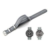 Niziruoup Uhrenarmbänder Elastisches Nylon Französischer Fallschirm NATO Nylon Einteiliges Militärersatzband für Männer Frauen Gebürsteter Edelstahl Schnalle Uhrenarmband 18mm 20mm 22mm