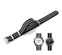 Niziruoup Uhrenarmbänder Elastisches Nylon Französischer Fallschirm NATO Nylon Einteiliges Militärersatzband für Männer Frauen Gebürsteter Edelstahl Schnalle Uhrenarmband 18mm 20mm 22mm