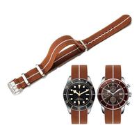 Niziruoup Uhrenarmbänder Elastisches Nylon Französischer Fallschirm NATO Nylon Einteiliges Militärersatzband für Männer Frauen Gebürsteter Edelstahl Schnalle Uhrenarmband 18mm 20mm 22mm