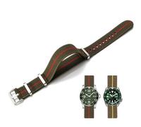 Niziruoup Uhrenarmbänder Elastisches Nylon Französischer Fallschirm NATO Nylon Einteiliges Militärersatzband für Männer Frauen Gebürsteter Edelstahl Schnalle Uhrenarmband 18mm 20mm 22mm