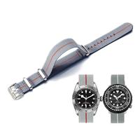 Niziruoup Uhrenarmbänder Elastisches Nylon Französischer Fallschirm NATO Nylon Einteiliges Militärersatzband für Männer Frauen Gebürsteter Edelstahl Schnalle Uhrenarmband 18mm 20mm 22mm